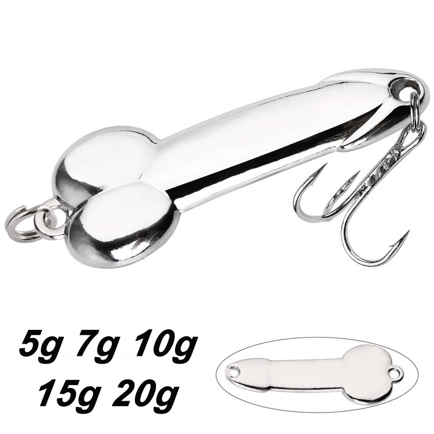 Trout Fishing Lure - Metal Spoon Penis Shape Fishing Lures