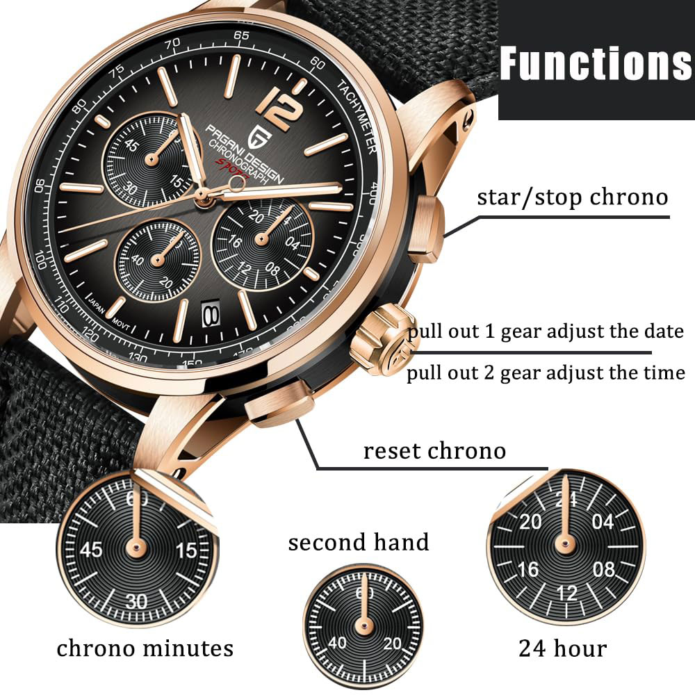 Circle Hook Set - PAGANI DESIGN New Mens Watch 41mm