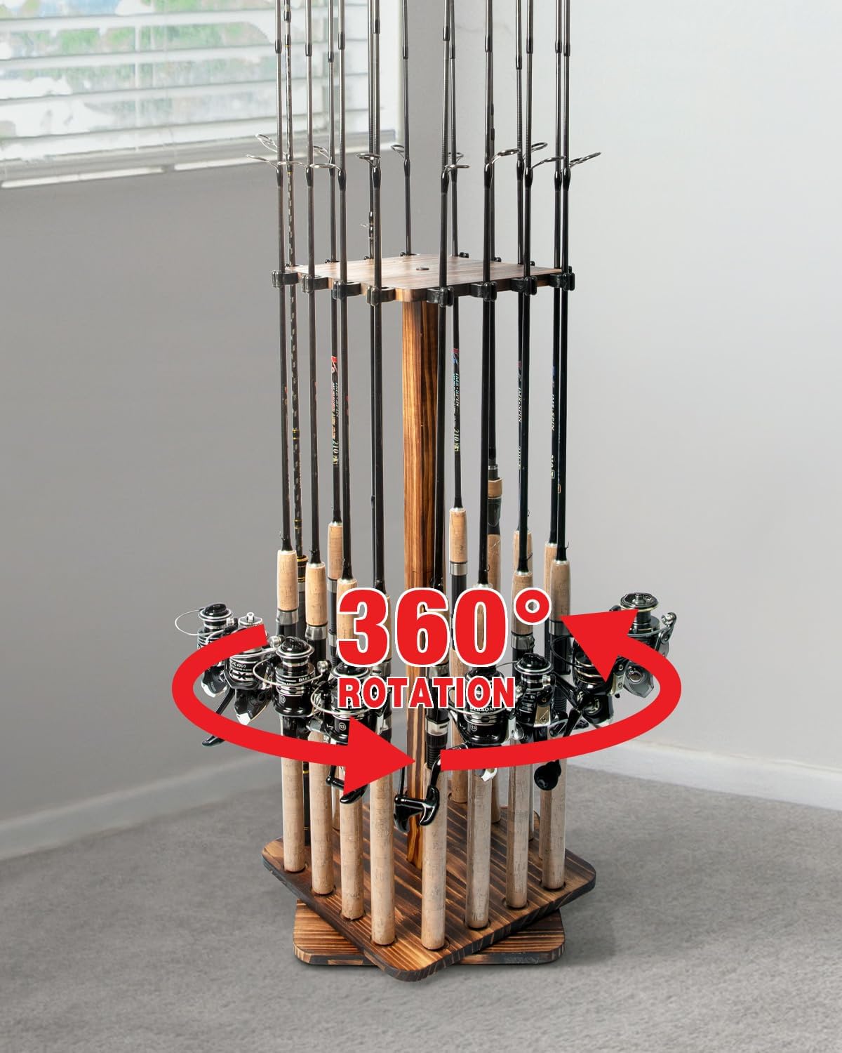 Fishing Equipment Holder - Fishing Rod Holders for Garage 360