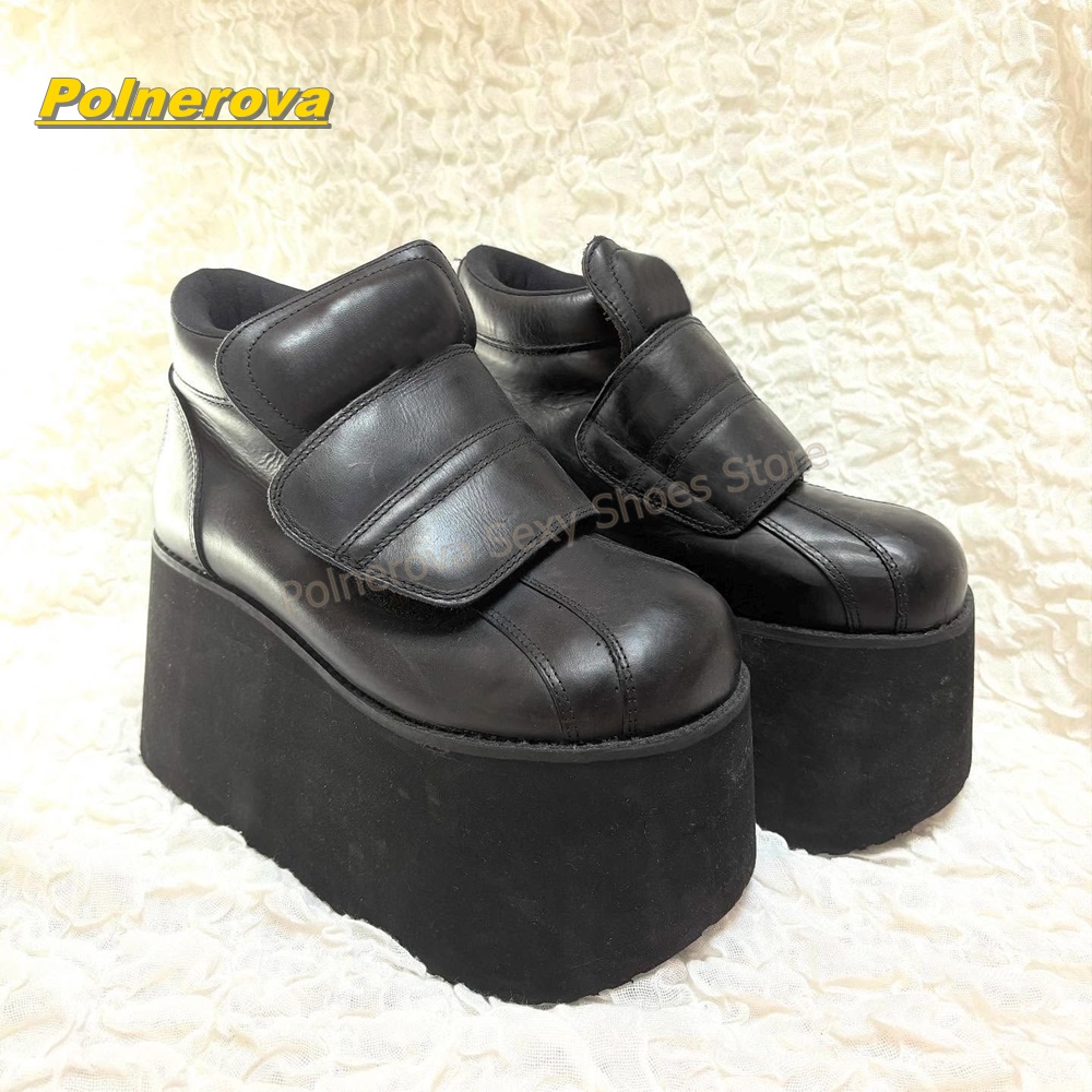 Circle Hook Set - Gothic Punk Women Platform Ankle Boots