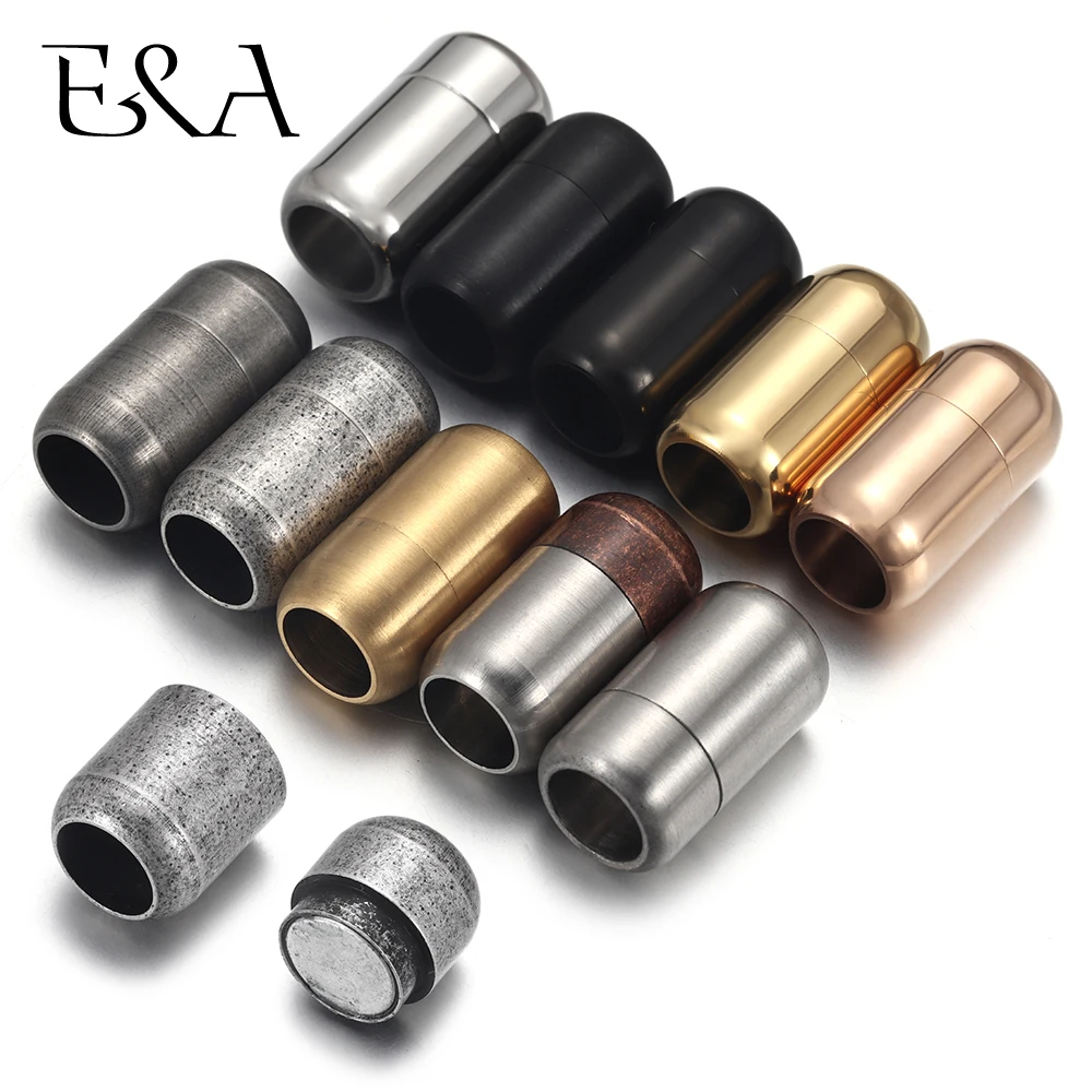 Circle Hook Set - Stainless Steel 3mm-8mm Round Magnetic Clasps