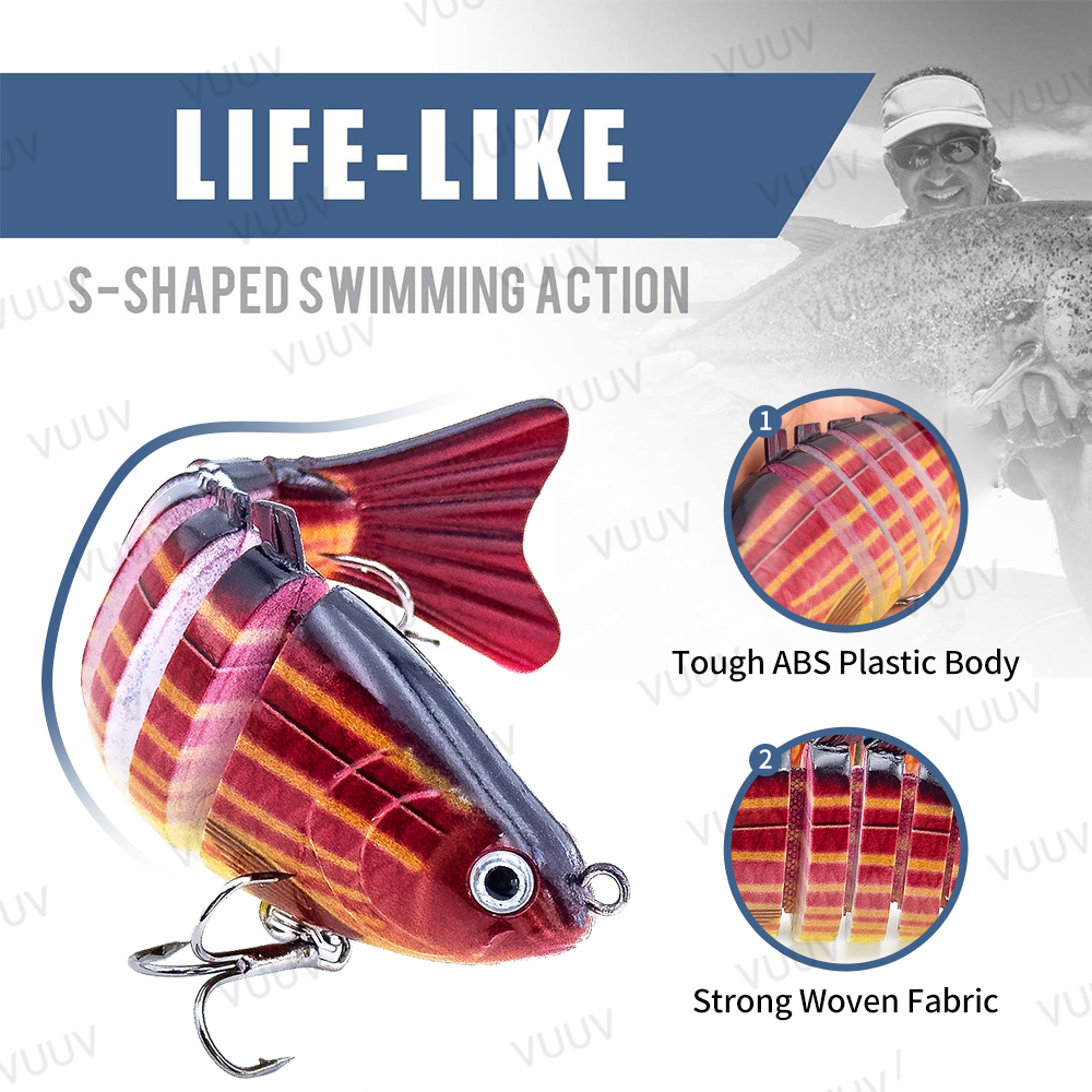 10 pcs Multi-Joint Swimbait Fi - Trout Fishing Lure recension och pris