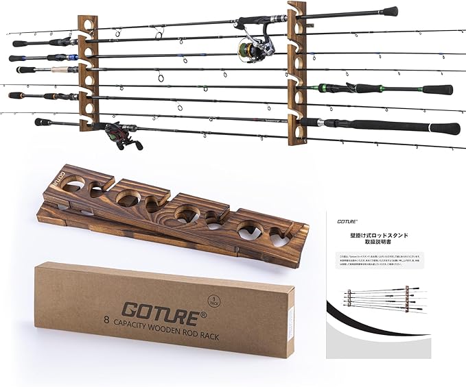 Goture Wood Fishing Rod Holder - Fishing Equipment Holder recension och pris