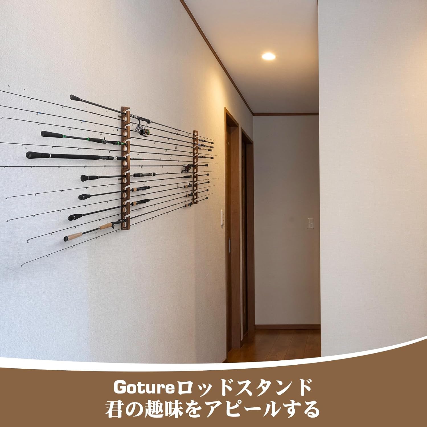 Goture Wood Fishing Rod Holder - Fishing Equipment Holder recension och pris