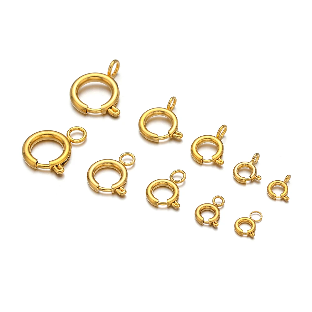 10pcs Stainless Steel Spring R - Circle Hook Set recension och pris