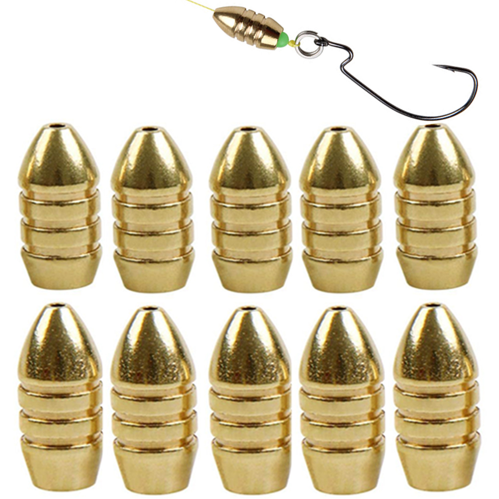 10Pcs Brass Fishing Weight Cop - Trout Fishing Lure recension och pris