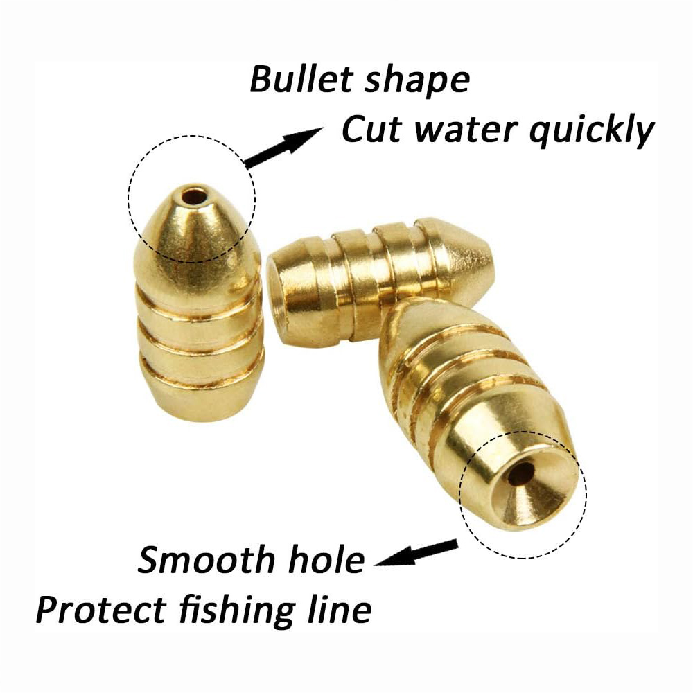 10Pcs Brass Fishing Weight Cop - Trout Fishing Lure recension och pris