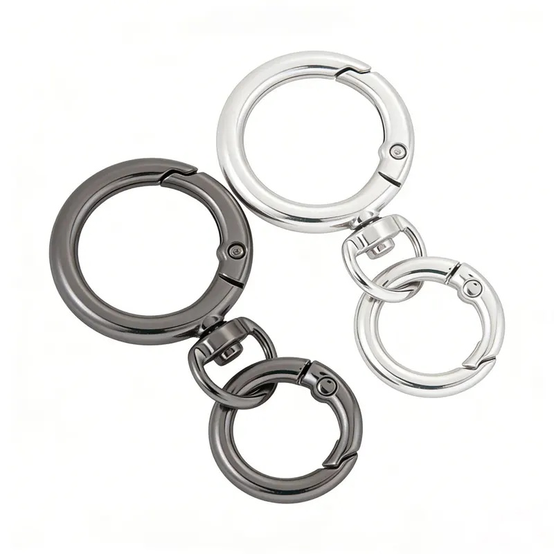 2Sets Round Spring Snap Carabi - Circle Hook Set recension och pris