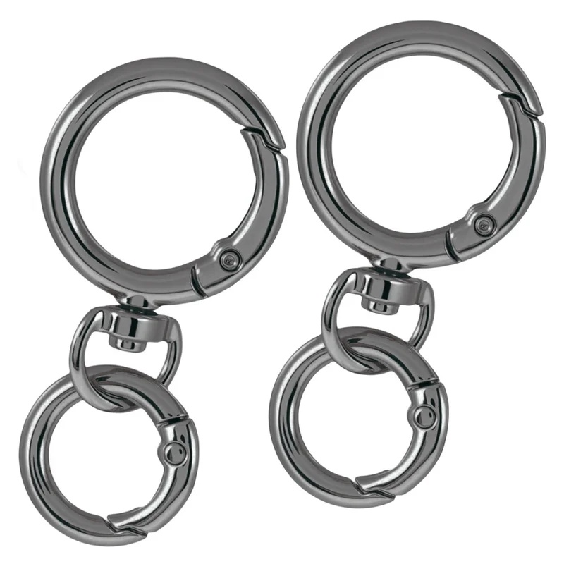 2Sets Round Spring Snap Carabi - Circle Hook Set recension och pris