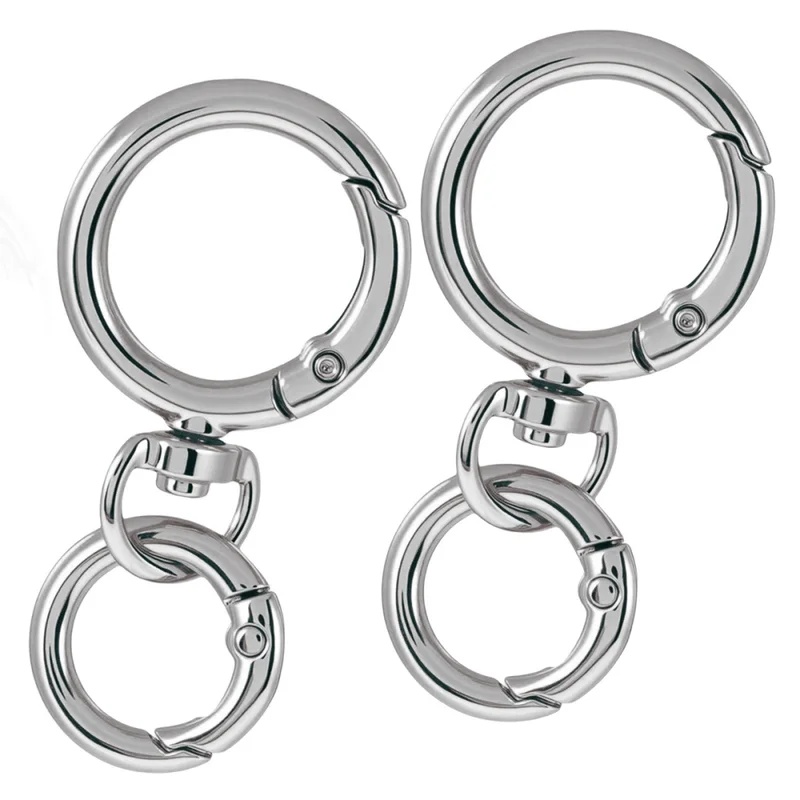 2Sets Round Spring Snap Carabi - Circle Hook Set recension och pris