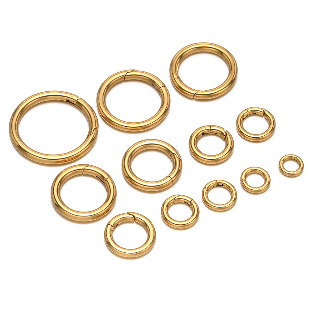 2Pcs/Lot Round Spring Clasps S - Circle Hook Set recension och pris