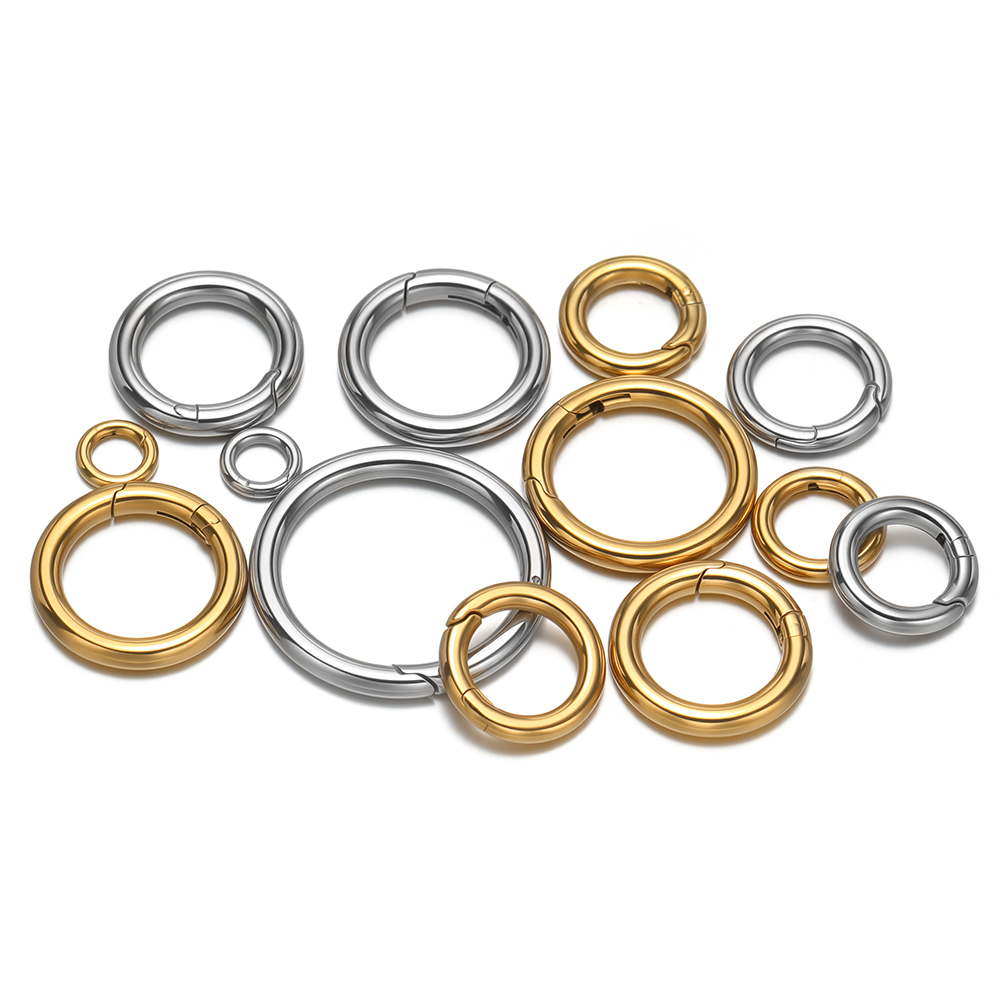 2Pcs/Lot Round Spring Clasps S - Circle Hook Set recension och pris