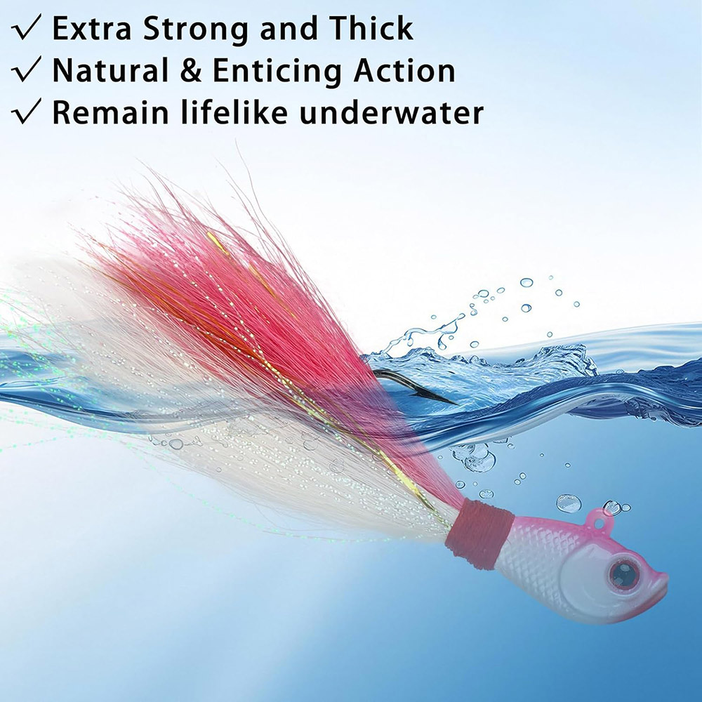 3pcs Bucktail Jigs Saltwater F - Surf Fishing Equipment recension och pris