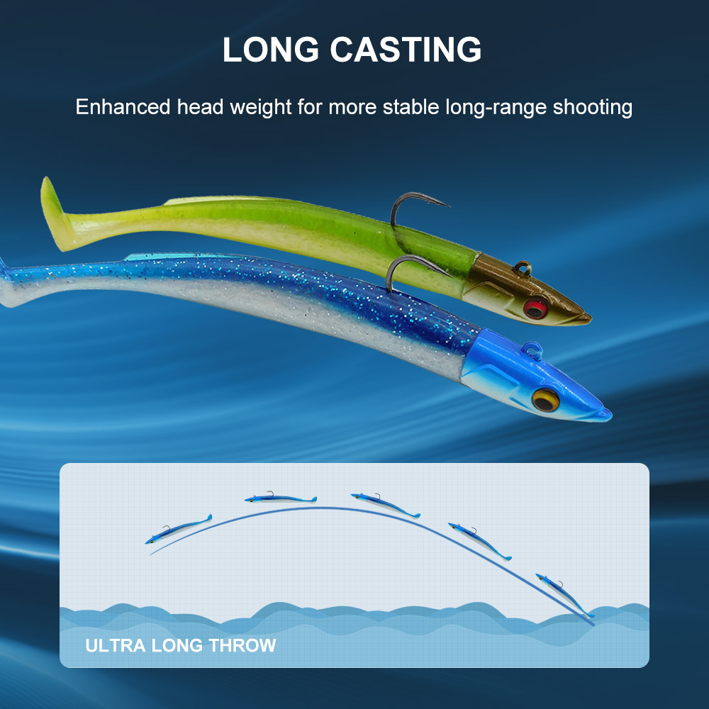 ESFISHING Soft Fishing Lure Le - Trout Fishing Lure recension och pris