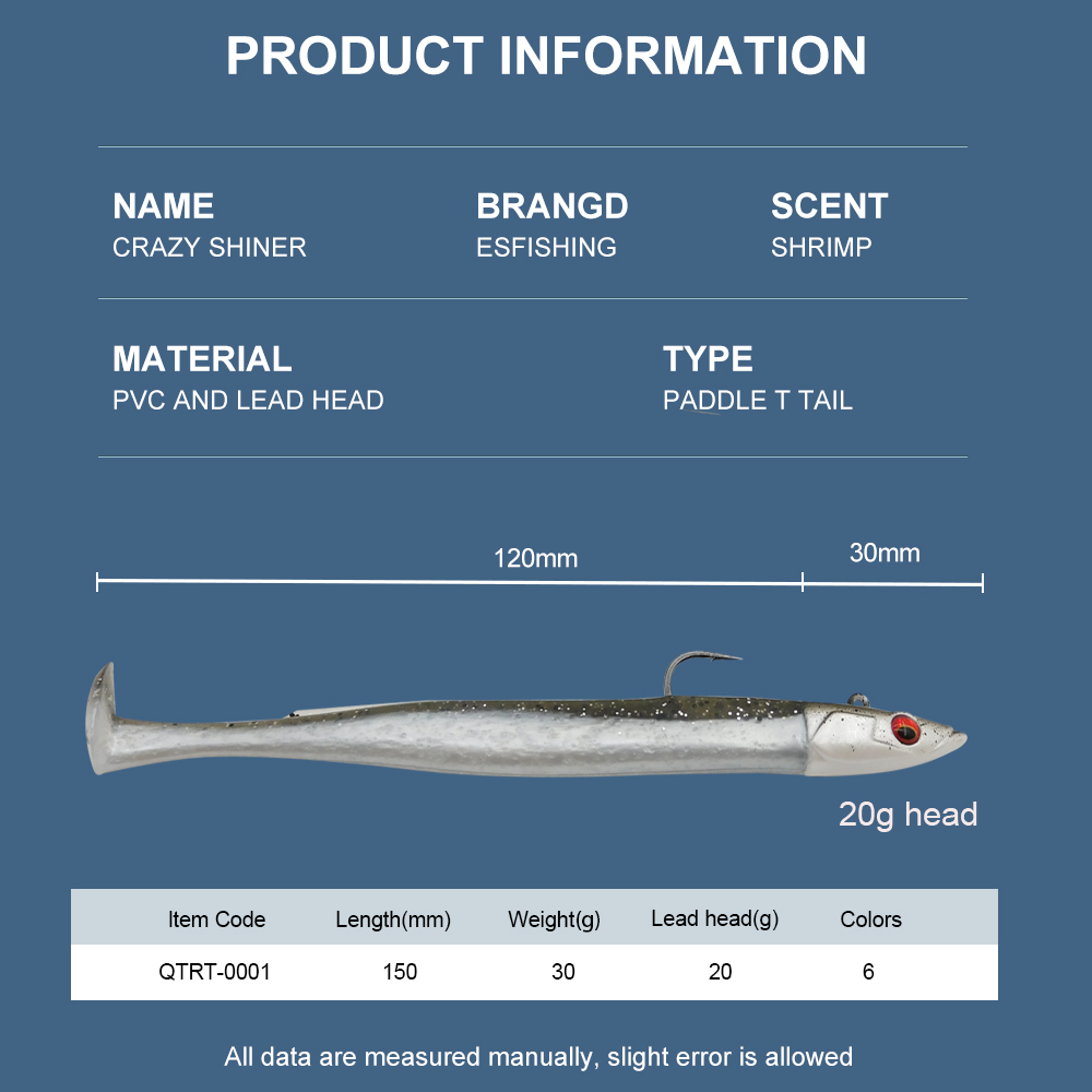 ESFISHING Soft Fishing Lure Le - Trout Fishing Lure recension och pris