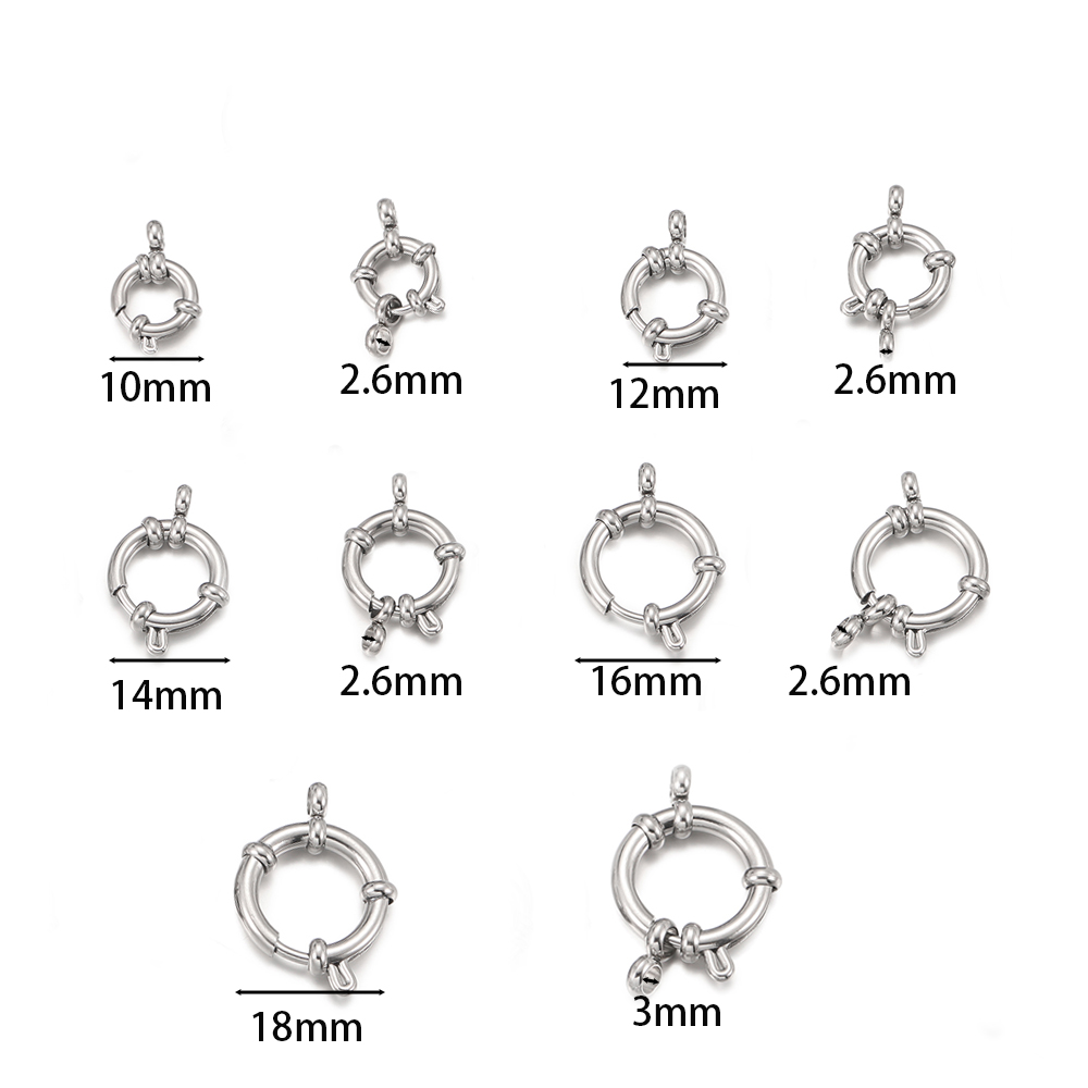 2pcs Stainless Steel Round Spr - Circle Hook Set recension och pris