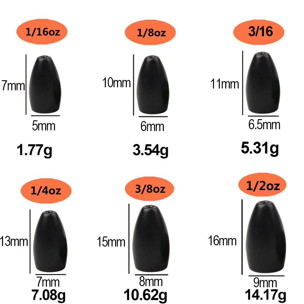Tungsten Steel Fishing Weights - Trout Fishing Lure recension och pris